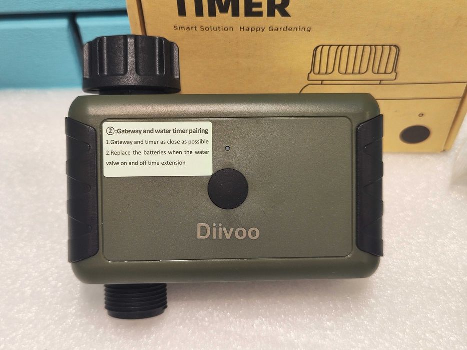 Diivoo WiFi Таймер за Поливане – Съвместим с Alexa, 20 Програми