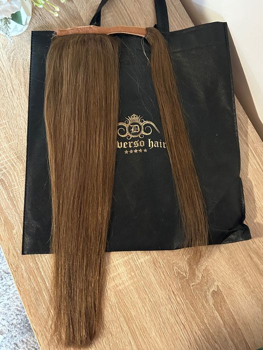 Луксозна опашка от естествен косъм Diverso Hair - 55 см