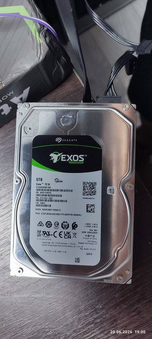 Новый жесткий диск Seagate Exos 6 ТБ