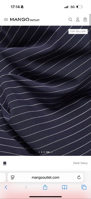 Манго рокля на ивици