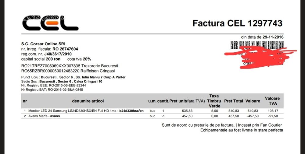 Monitor Samsung SD330 24 inch gaming 1ms