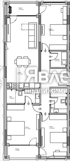 Продава се Четиристаен апартамент в Варна, Аспарухово - 158 кв.м за 1516 €/кв.м - Снимка #3