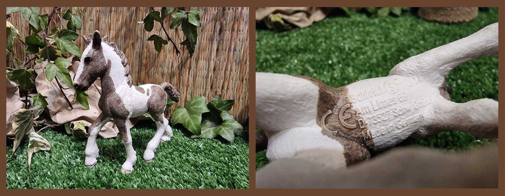 Set 2 cai Schleich, 1 cal+1 manz