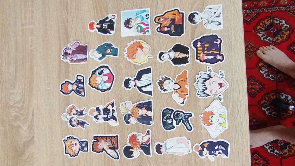 Аниме стикеры для ноутбука,чехла телефона,тетради