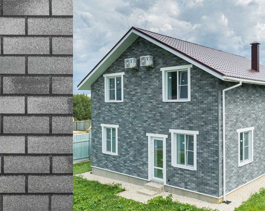 Фасадная плитка Хауберк. Сайдинг, черепица, утеплитель