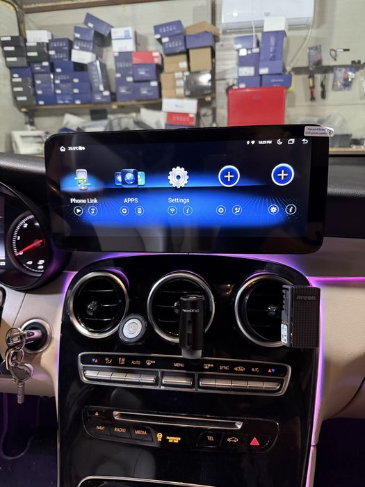 Navigatie Android Mercedes C-Class W205 Carplay Android Auto