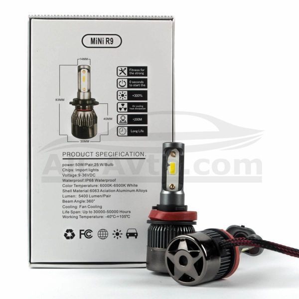 Лед крушки R9 за фарове- HВ4/9006