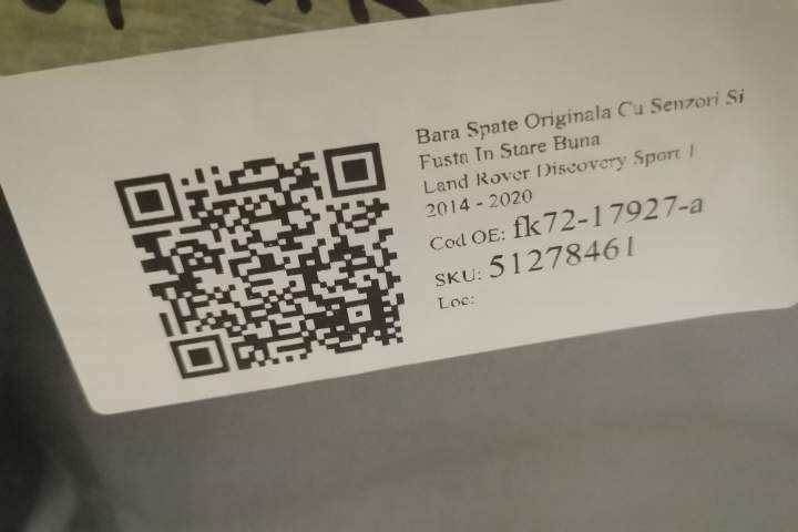Ориентален заден броня с датчици и фуста в добро състояние Ленд Ровер