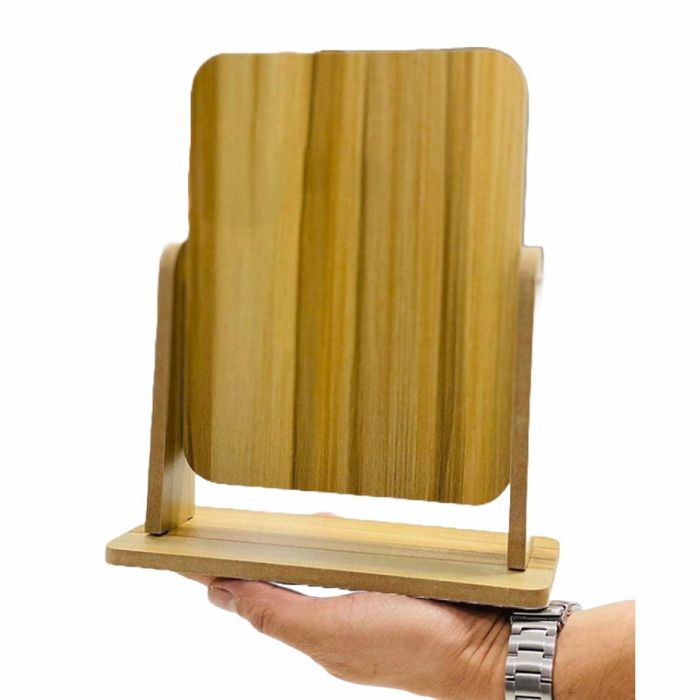 Козметично огледало, дърво, въртящ се дизайн