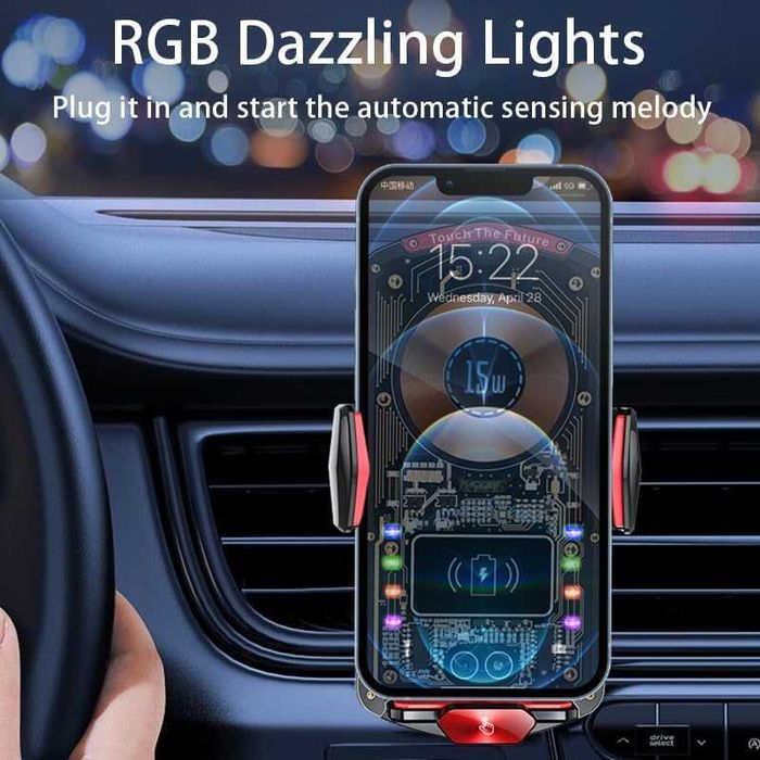 Стойка за телефон с безжично бързо зареждане Digital One SP01032 FJ26