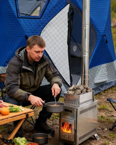 Печь для зимней палатки (бани)