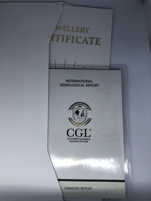 Годежен Пръстен Нов с Диамант Сертификат CGL/GIA Diamond диманти