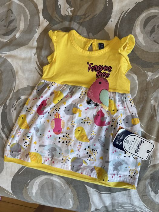 Нови дрешки за бебе момиче 6-9 месеца 74 размер