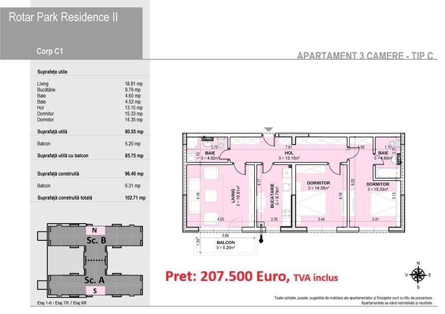 Apartament 3 Camere Sector 6