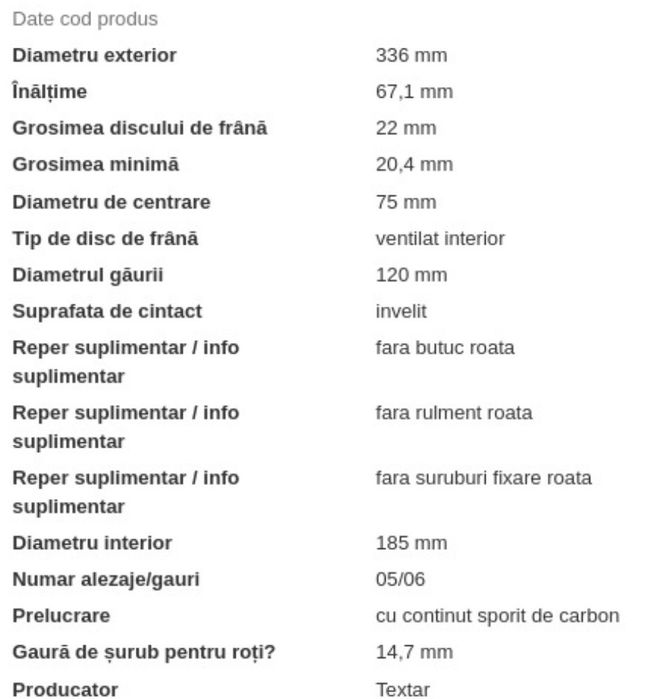 Discuri frana Textar [BMW, Mercedes-Benz, Audi, VW]