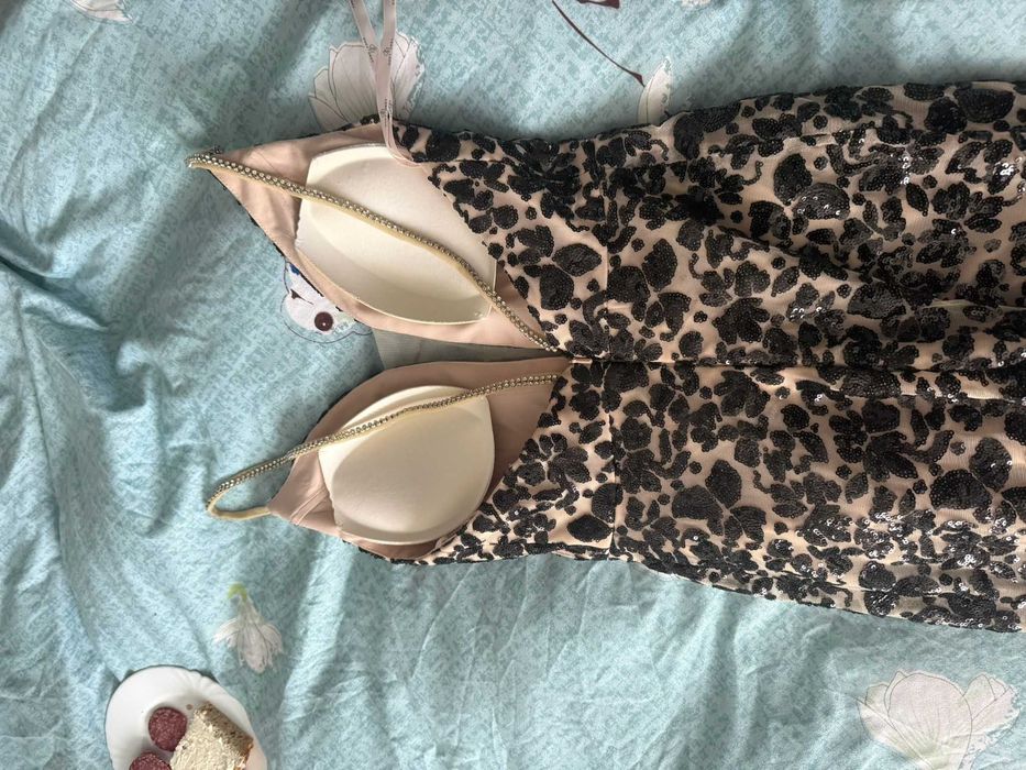 Rochie de ocazie ZOEY, cu trenă detașabilă - mărime XS