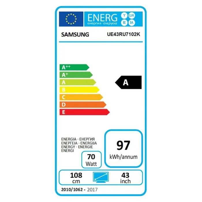 Televizor LED Smart Samsung, 108 cm, 43RU7102, 4K BMG Amanet 100829