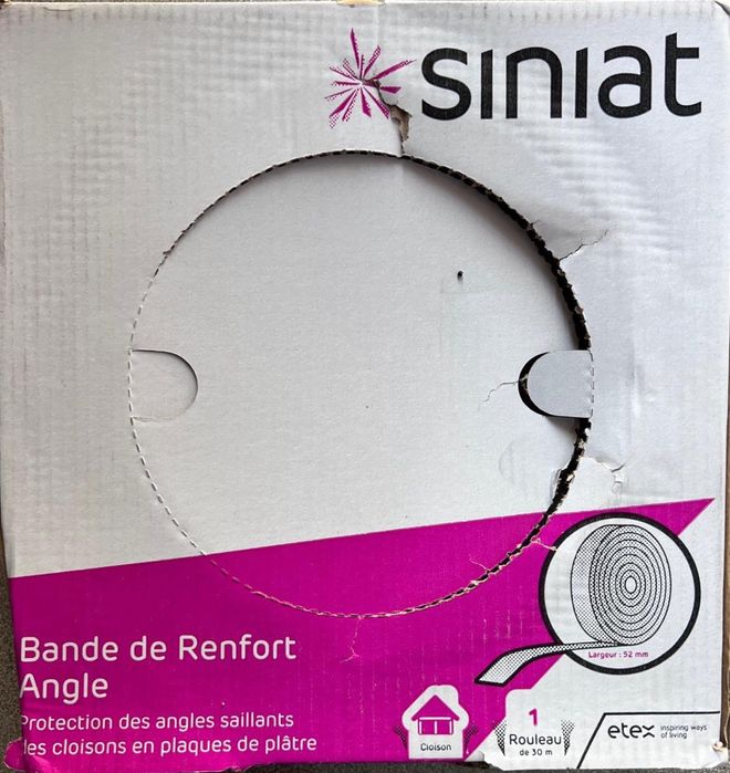 Banda imbinare Siniat, otel/hartie, 51 mm x 30 m