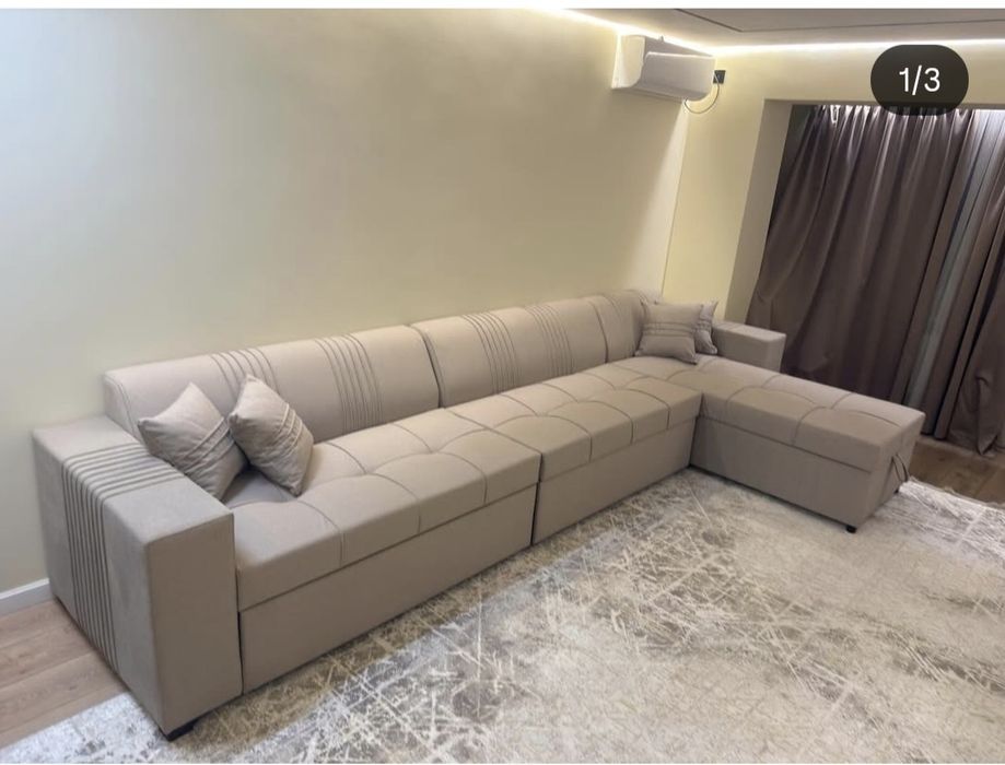 Продается диван 4 метра, в хорошем состоянии