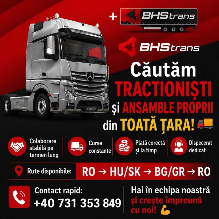 BHS TRANS SRL – Încredere și stabilitate în transport internațional