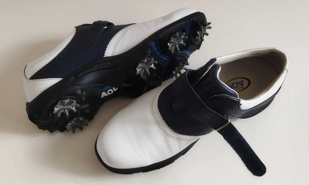 Женски обувки за голф FootJoy AQL, Обувки за спорт, Цвят бяло/черно