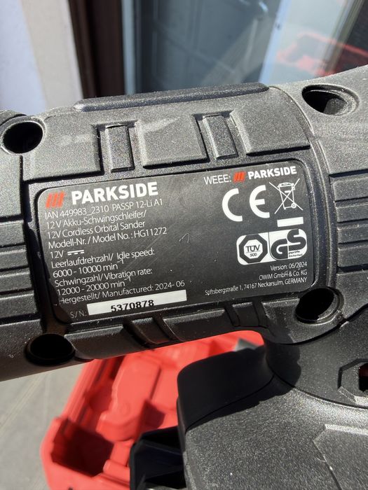 Виброшлайф parksde performance 12v