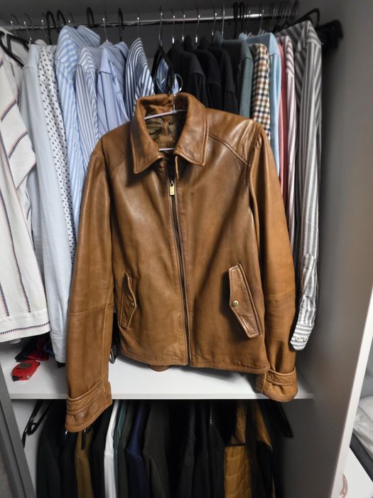 Geaca de piele Massimo Dutti