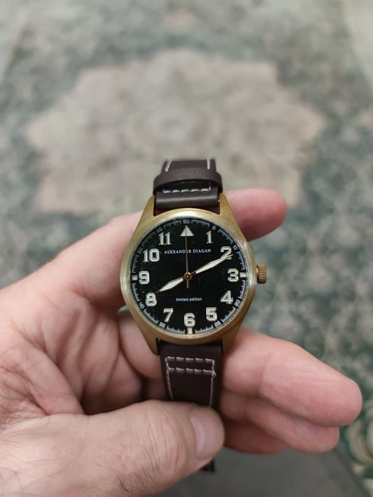 Наручные часы Alexander Diagan. Пилот. Новые.