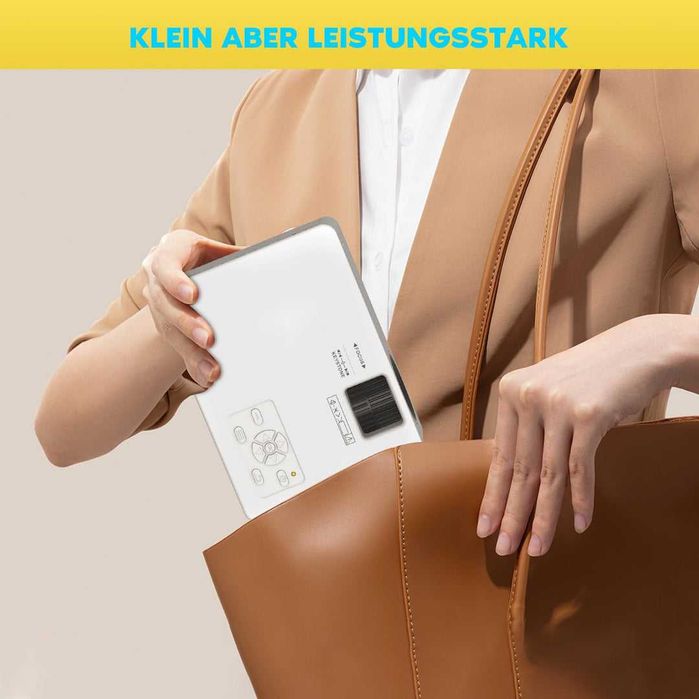 Videoproiector bluetooth portabil Full HD HDMI 9500 lumeni