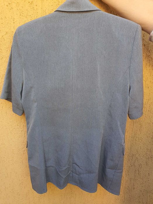 Costum dama sacou si fusta gri, marime S,  House of Art