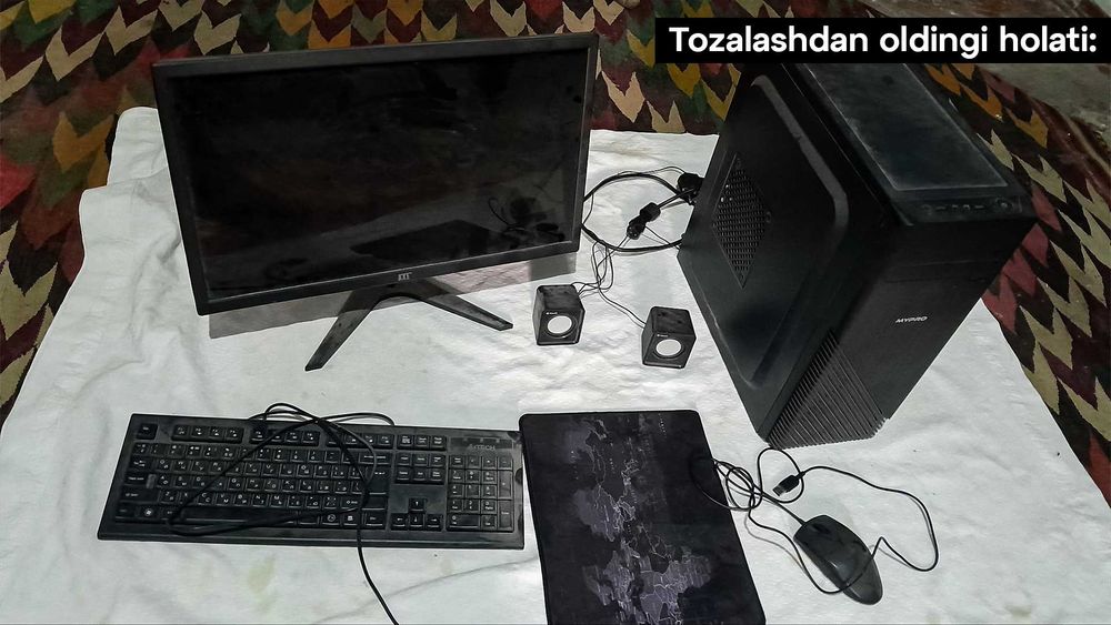i3 10100, gtx 750ti 4gb, 24" monitor - umumiy 1 oy ishlatilgan, ideal
