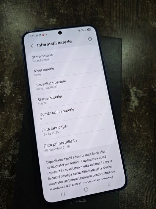 Galaxy S25 5G Navy 256 gb
