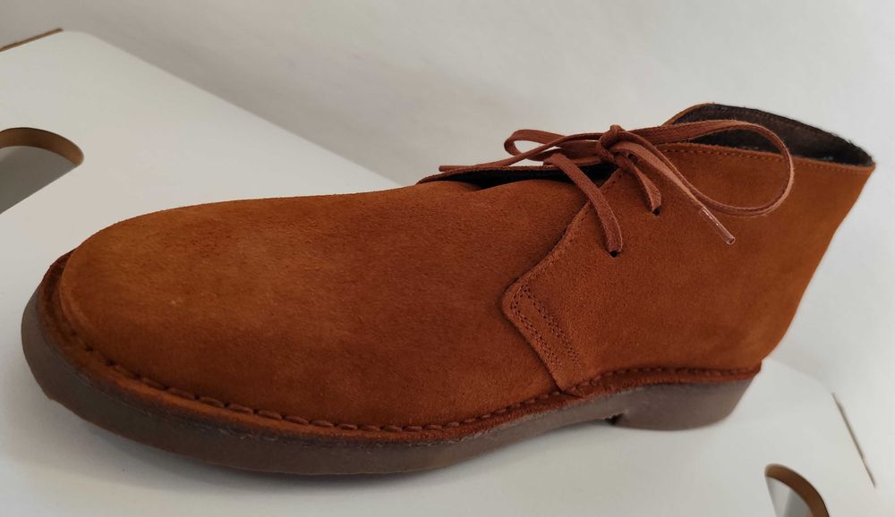 Ghete chukka 41 40 43 premium PURO EGO NOI piele naturala moale camel