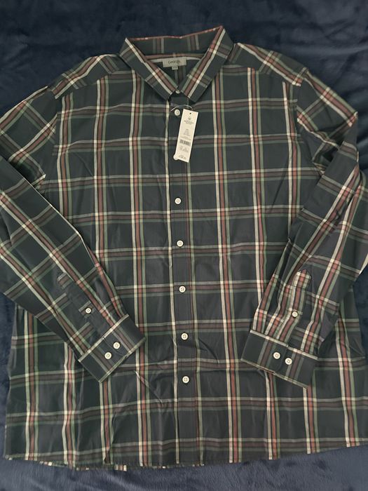 Чисто нова мъжка карирана риза George(3 XL) купена от Англия