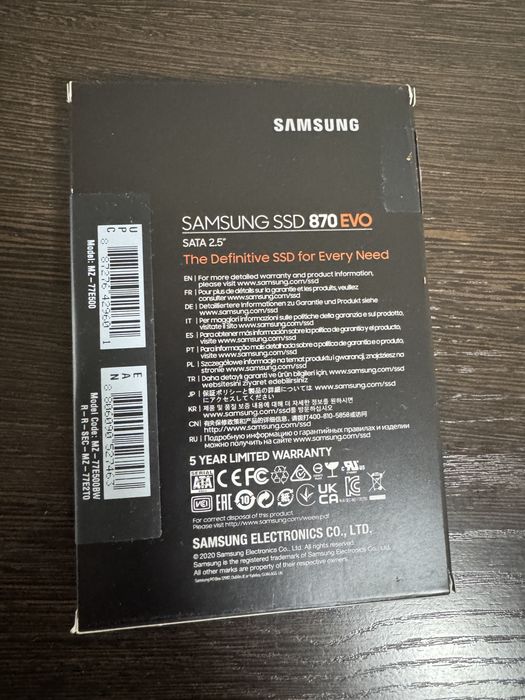 SSD Samsung 870 EVO 500GB (SATA 2.5”