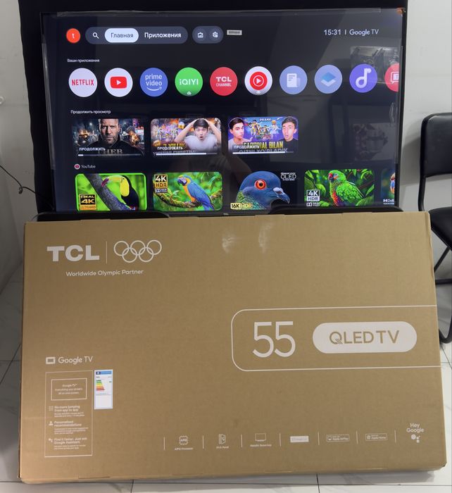 Телевизо TCL 65”/55” | T6D”/V6C” со склада, доставка БЕСПЛАТНО