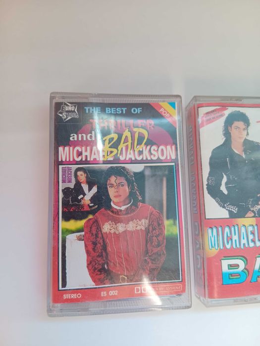 Caseta,casete Michael Jackson, distribuite în România,  vechi de colectie, The Best Triller and Bad