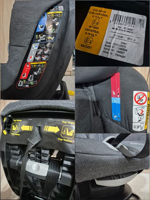 Scaun Auto Maxi-Cosi MiloFix, IsoFix, ancora bancheta, IMPECABIL, 2buc