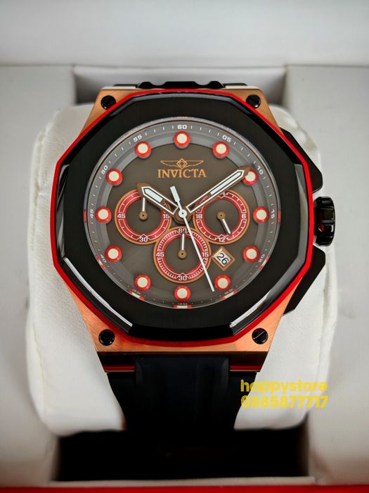 INVICTA Akula black gold 55 mm, Инвикта нов ръчен часовник