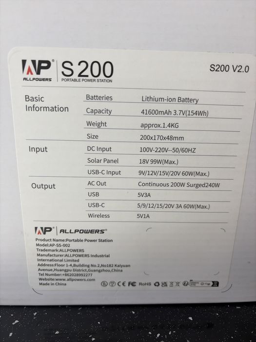 Power Station Allpowers S200 *Tic Tac Amanet*