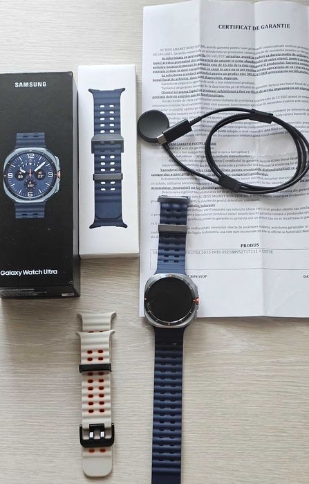 Samsung Galaxy Watch Ultra 2025, 64 GB, eSIM ecranul are o fisură în sticl