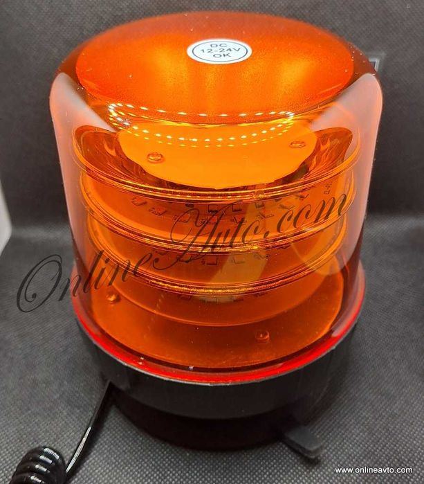 Мощна Аварийна сигнална лампа 72W 72LED за таван пътна помощ (въртящ)