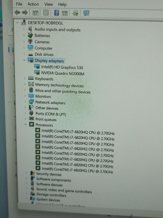 Laptop Workstation Gaming Editare Dell Precision 7510 - i7-6820HQ 16gb