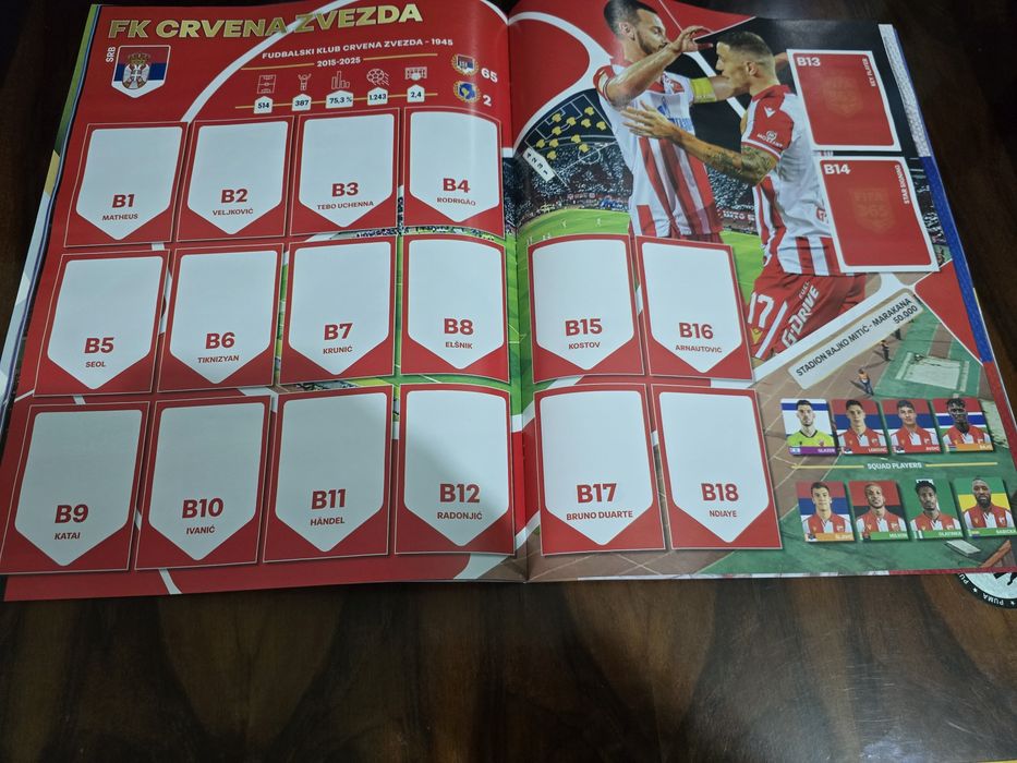 Album gol,nelipit,Panini FIFA 365 2026,varianta din Serbia,35 lei