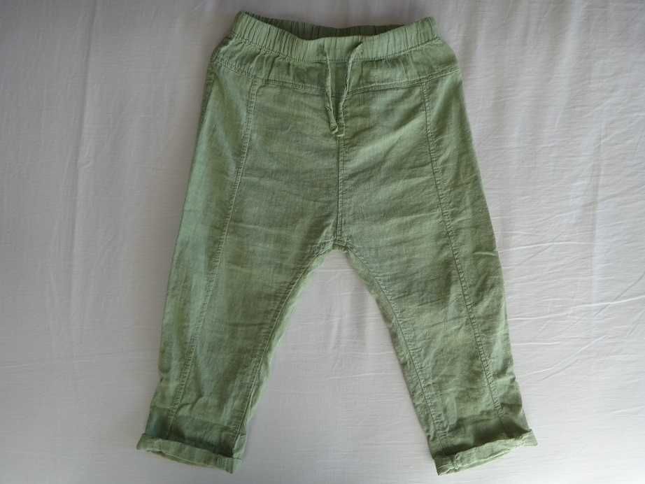HM Бебешки/Детски зелен панталон от ленена смес, размер 92