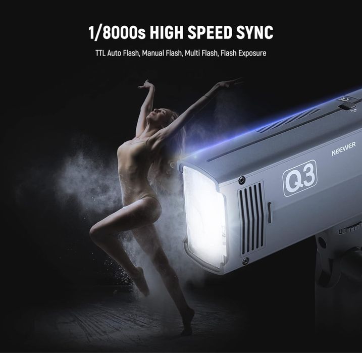 Проф. 2 Х Мобилни светкавици на батерии. + ТРИГЪР. Ad-200. Neewer