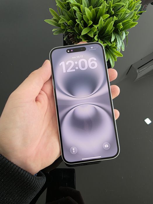 Най-ниска цена! iPhone 16 Plus 128GB White – отключен, 94% батерия, га