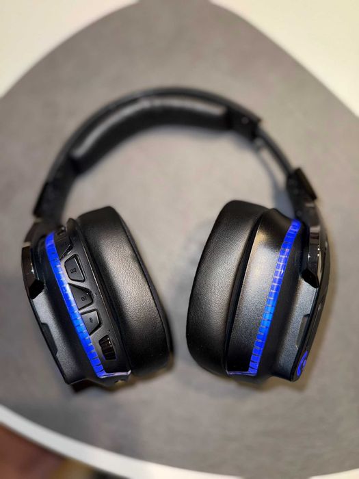 Casti gaming wireless Logitech G935 RGB Lightsync, surround 7.1, multiplatforma, Negru