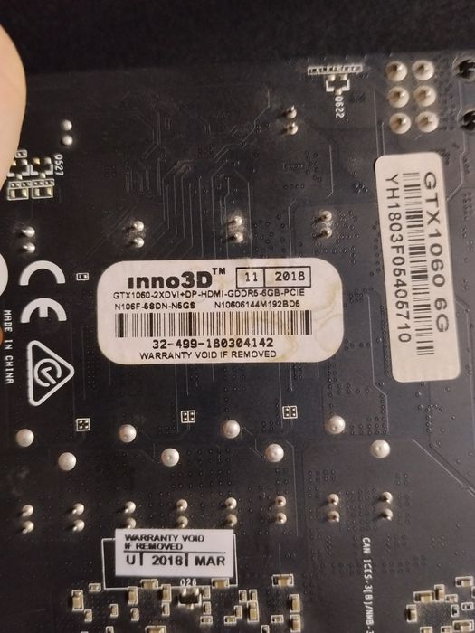 GTX 1060 6GB Б/У