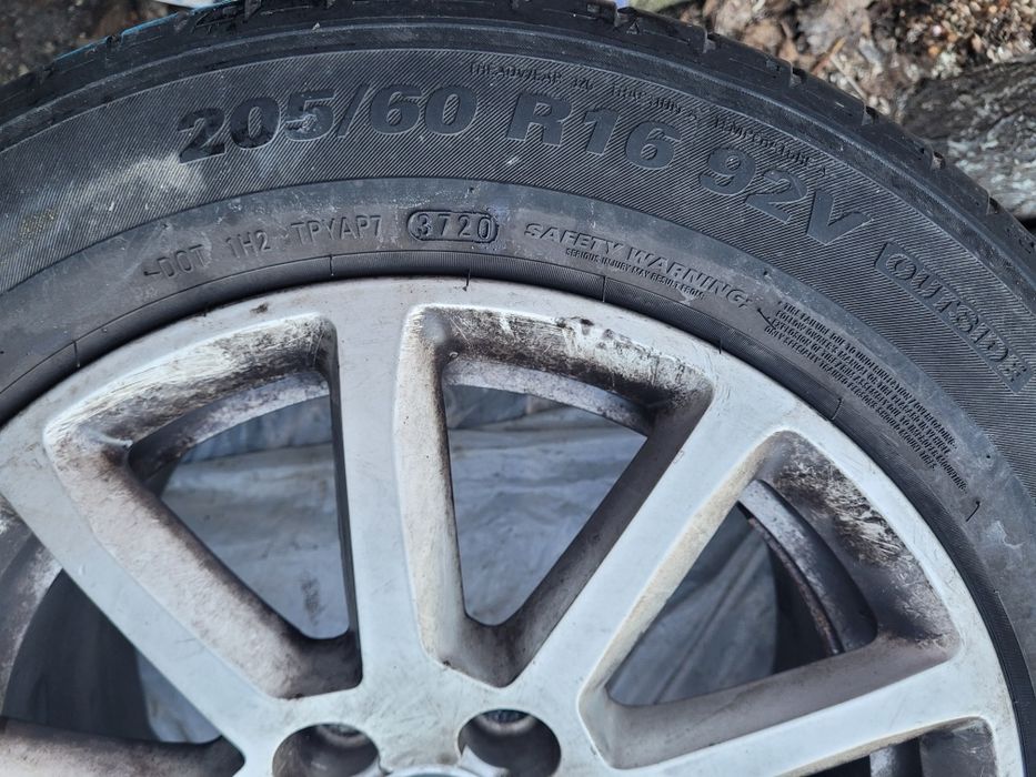 Set Roți pentru Audi, anvelope de vară Kumho 205/60R16, DOT 37/2020